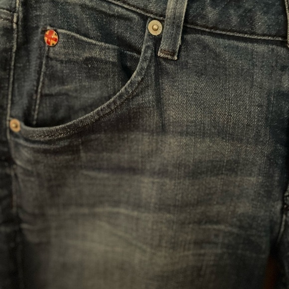 Hudson Bacara Crop Straight Cuffed medium wash jeans. - Picture 7 of 10